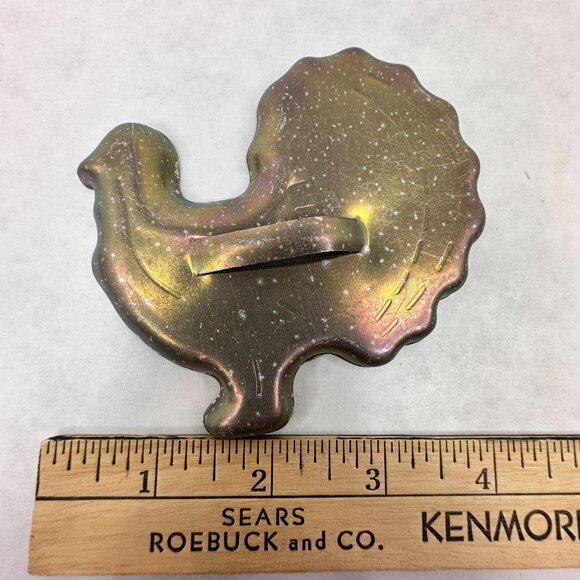 Vintage Metal Cookie Cutters‎ With Handles Set Of 8 Bell Flower Dog Bunny Turkey - Picture 5 of 9